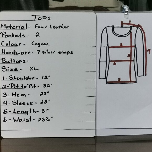 Oversized Faux Leather Puffer Size XL NWOT #146 - Picture 7 of 7